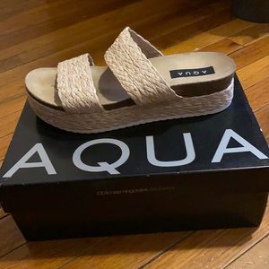 AQUA Platform Sandals